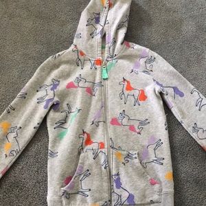 Unicorn zip up size 10/12